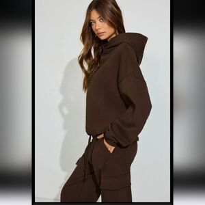 Garage Women's Ultrafleece Pullover Armadillo Brown Hoodie
